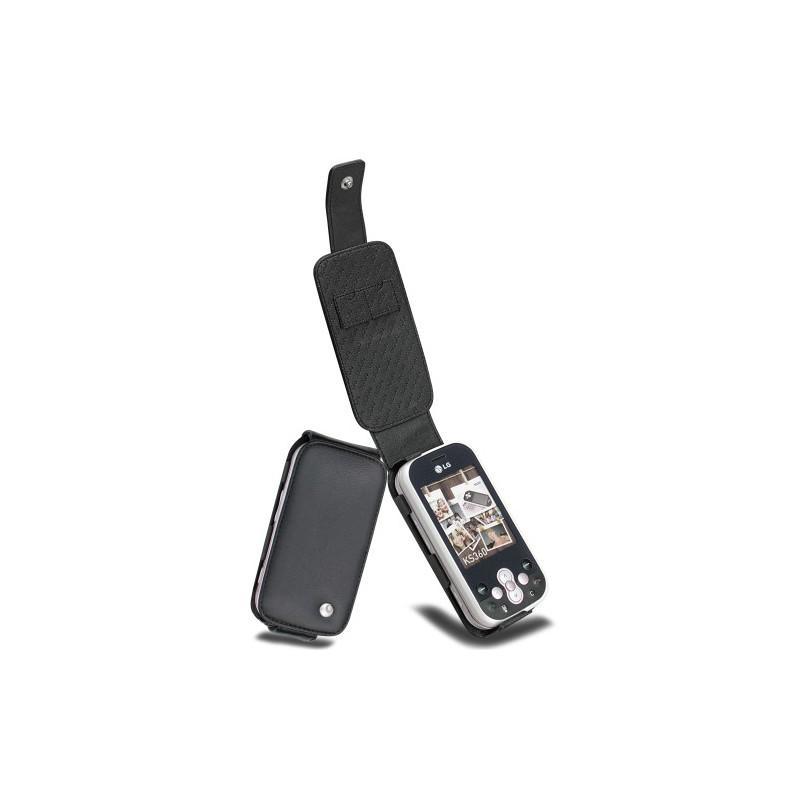 가죽 커버 LG KS360  - Noir ( Nappa - Black ) 