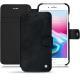 Lederschutzhülle Apple iPhone 8 Plus - Dark vintage ( Roughtcut - Black#5256 ) 