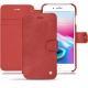 가죽 커버 Apple iPhone 8 Plus - Cerise vintage ( Pantone 185C ) 