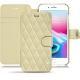 Apple iPhone 8 Plus leather case - Beige - Couture ( Nappa - Pantone 7502C ) 
