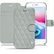 Lederschutzhülle Apple iPhone 8 Plus - Gris - Couture ( Nappa - Pantone W428C ) 