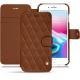 가죽 커버 Apple iPhone 8 Plus - Marron - Couture ( Nappa - Pantone 1615C ) 
