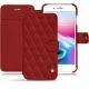 Apple iPhone 8 Plus leather case - Tomate - Couture ( Pantone 187C ) 