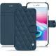 Lederschutzhülle Apple iPhone 8 Plus - Indigo - Couture ( Pantone 303U ) 