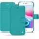 Lederschutzhülle Apple iPhone 8 Plus - Bleu fluo