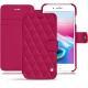Housse cuir Apple iPhone 8 Plus - Rose fluo - Couture