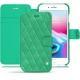 Apple iPhone 8 Plus leather case - Menthe vintage - Couture