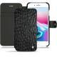 Apple iPhone 8 Plus leather case - Autruche nero