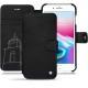 Lederschutzhülle Apple iPhone 8 Plus - Negre poudro