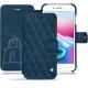 Funda de piel Apple iPhone 8 Plus - Blu mediterran - Couture