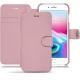 Apple iPhone 8 Plus leather case - Rose PU