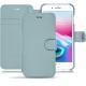 Housse cuir Apple iPhone 8 Plus - Bleu ciel PU