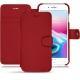 Apple iPhone 8 Plus leather case - Rouge PU