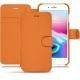 Lederschutzhülle Apple iPhone 8 Plus - Orange PU
