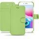 Lederschutzhülle Apple iPhone 8 Plus - Vert olive PU