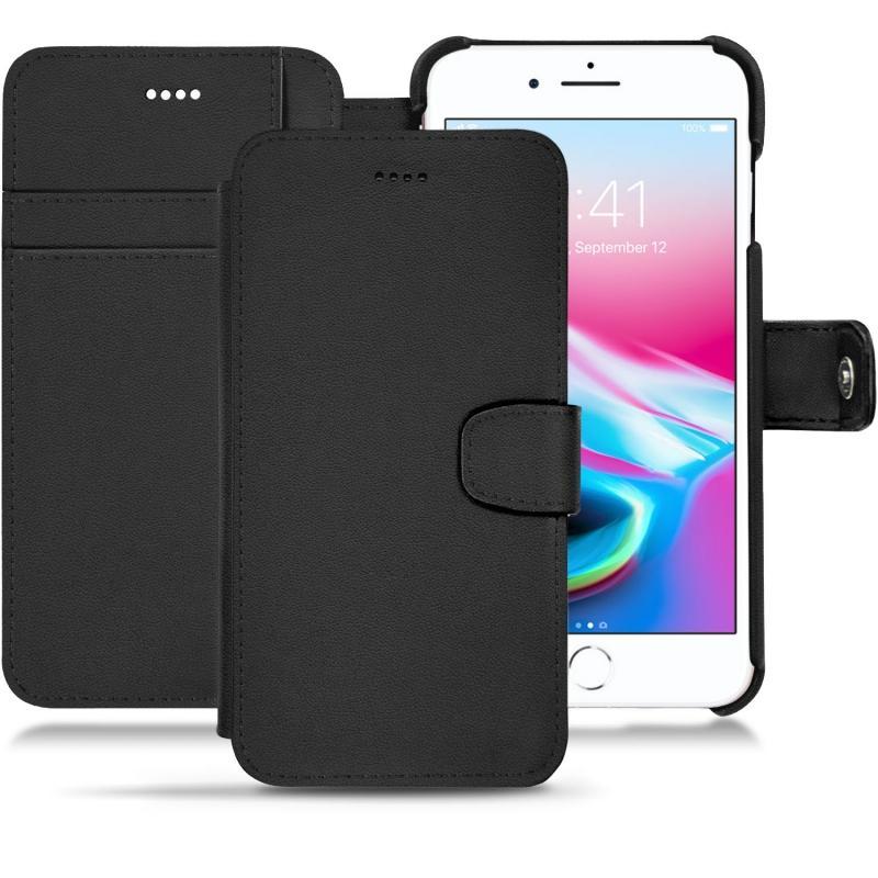 Lederschutzhülle Apple iPhone 8 Plus - Noir PU