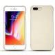 Apple iPhone 8 Plus leather cover - Blanc (  Nappa - White ) 