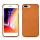 가죽 커버 Apple iPhone 8 Plus - Mandarine vintage ( Pantone 165C ) 