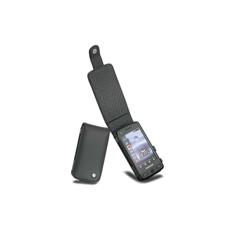 Housse cuir Samsung Player Pixon M8800  - Noir ( Nappa - Black ) 