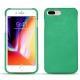 Coque cuir Apple iPhone 8 Plus - Menthe vintage ( Pantone 562C ) 