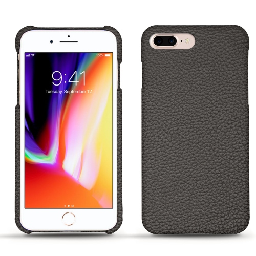Lederschutzhülle Apple iPhone 8 PlusAnthracite ( Pantone #41403c ) 