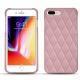 가죽 커버 Apple iPhone 8 Plus - Rose - Couture ( Nappa - Pantone 2365C ) 