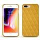 Apple iPhone 8 Plus leather cover - Jaune soulèu - Couture