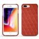 가죽 커버 Apple iPhone 8 Plus - Arange clouquié - Couture