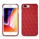 가죽 커버 Apple iPhone 8 Plus - Rouge troupelenc - Couture