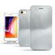 Custodia in pelle Apple iPhone 8 - Platinium ( Pantone 877C ) 