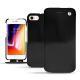 Lederschutzhülle Apple iPhone 8 - Onyx ( Black ) 