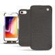 レザーケース Apple iPhone 8 - Anthracite ( Pantone 424C ) 