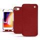 Capa em pele Apple iPhone 8 - Tomate ( Pantone 187C ) 