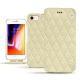 レザーケース Apple iPhone 8 - Ivoire - Couture ( Sleek P C12 - White ) 