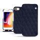 Housse cuir Apple iPhone 8 - Cobalt - Couture ( Pantone 2766C ) 