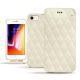レザーケース Apple iPhone 8 - Blanc escumo - Couture