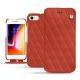 レザーケース Apple iPhone 8 - Arange clouquié - Couture