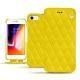 Capa em pele Apple iPhone 8 - Jaune fluo - Couture
