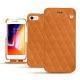 Lederschutzhülle Apple iPhone 8 - Mandarine vintage - Couture