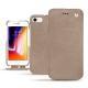 レザーケース Apple iPhone 8 - Taupe vintage ( Pantone 7530C ) 