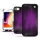Apple iPhone 8 leather case - Violet Patine
