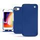 Apple iPhone 8 leather case - Bleu Océan PU