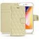 Apple iPhone 8 leather case - Beige - Couture ( Nappa - Pantone 7502C ) 