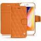 レザーケース Apple iPhone 8 - Orange - Couture ( Nappa - Pantone 1495U ) 