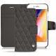 Custodia in pelle Apple iPhone 8 - Anthracite - Couture ( Pantone 424C ) 