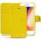 Housse cuir Apple iPhone 8 - Jaune fluo