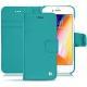 Capa em pele Apple iPhone 8 - Bleu fluo