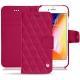 Housse cuir Apple iPhone 8 - Rose fluo - Couture