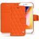 Custodia in pelle Apple iPhone 8 - Orange fluo - Couture
