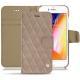Lederschutzhülle Apple iPhone 8 - Taupe vintage - Couture